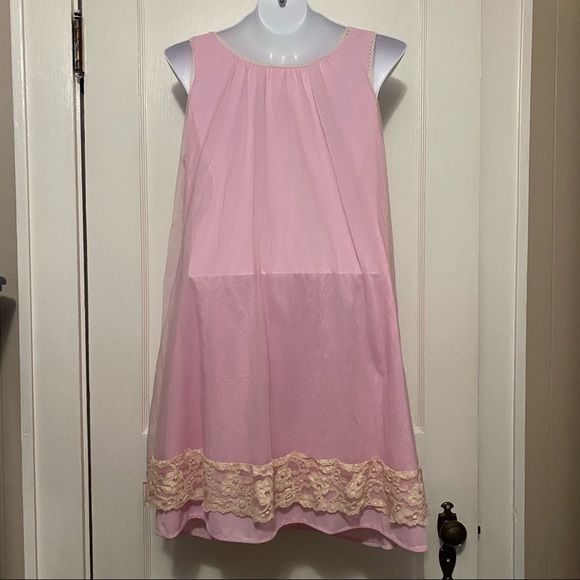 Vintage Movie Star Inc pink baby doll lingerie - Picture 5 of 8